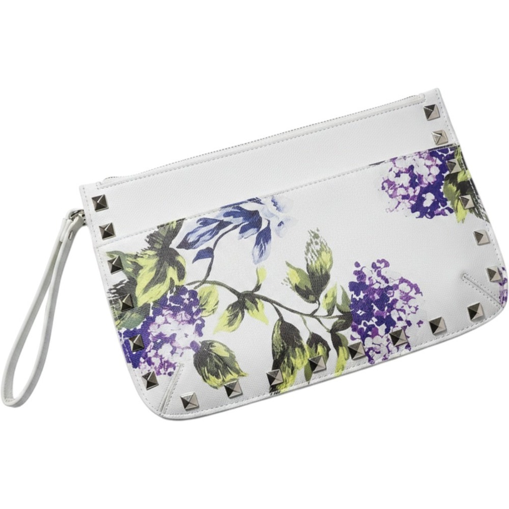 White House Black Market Floral Studded Wristlet Clutch NWOT - Picture 2 of 7